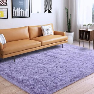 Purple super soft faux fur rug cat dog pet matt brand new 90x75cm 