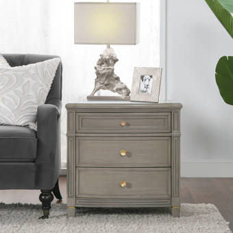 Brayden Studio Irondale 3 Drawer Nightstand Wayfair
