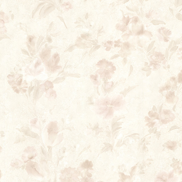 Brewster Home Fashions 33 X 20 5 Miriam Peach Floral Wallpaper Wayfair