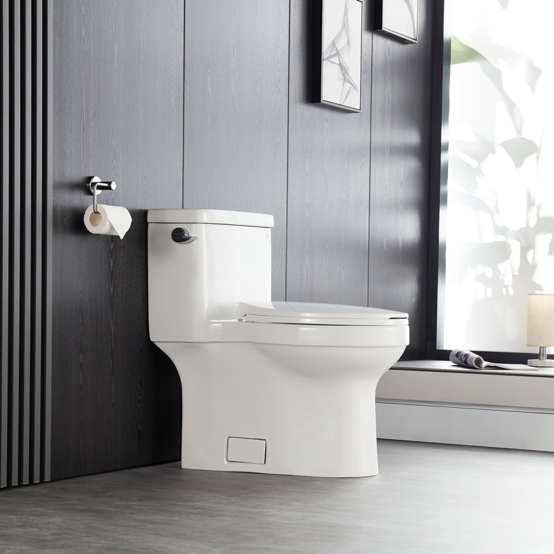 Deervalley Vita 1 28 Gpf Water Efficient Elongated One Piece Toilet Seat Included Reviews Wayfair
