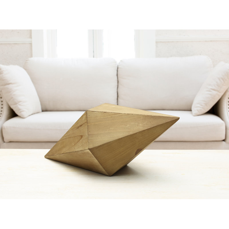 Scott Living Oasis Wood Diamond Table Top DÃ Cor 12 Inch Wayfair Scott Living Oasis Wood Diamond Table