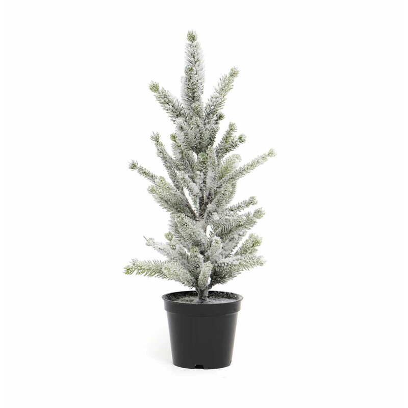 The Holiday Aisle® Artificial Fir Tree in Pot | Wayfair