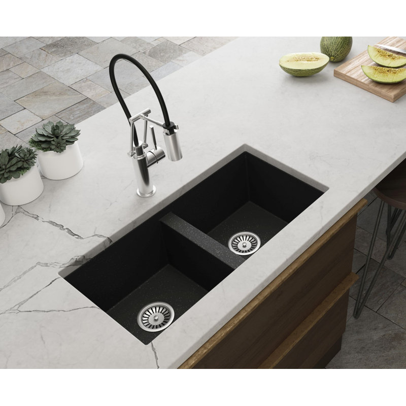 Lavello Kenix Granite Composite 32 L X 17 W Double Basin