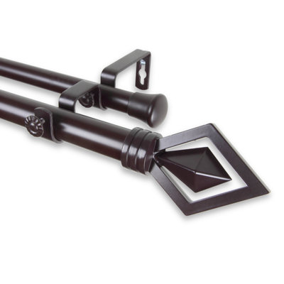Rod Desyne Lenore Double Curtain Rod And Hardware Set Finish