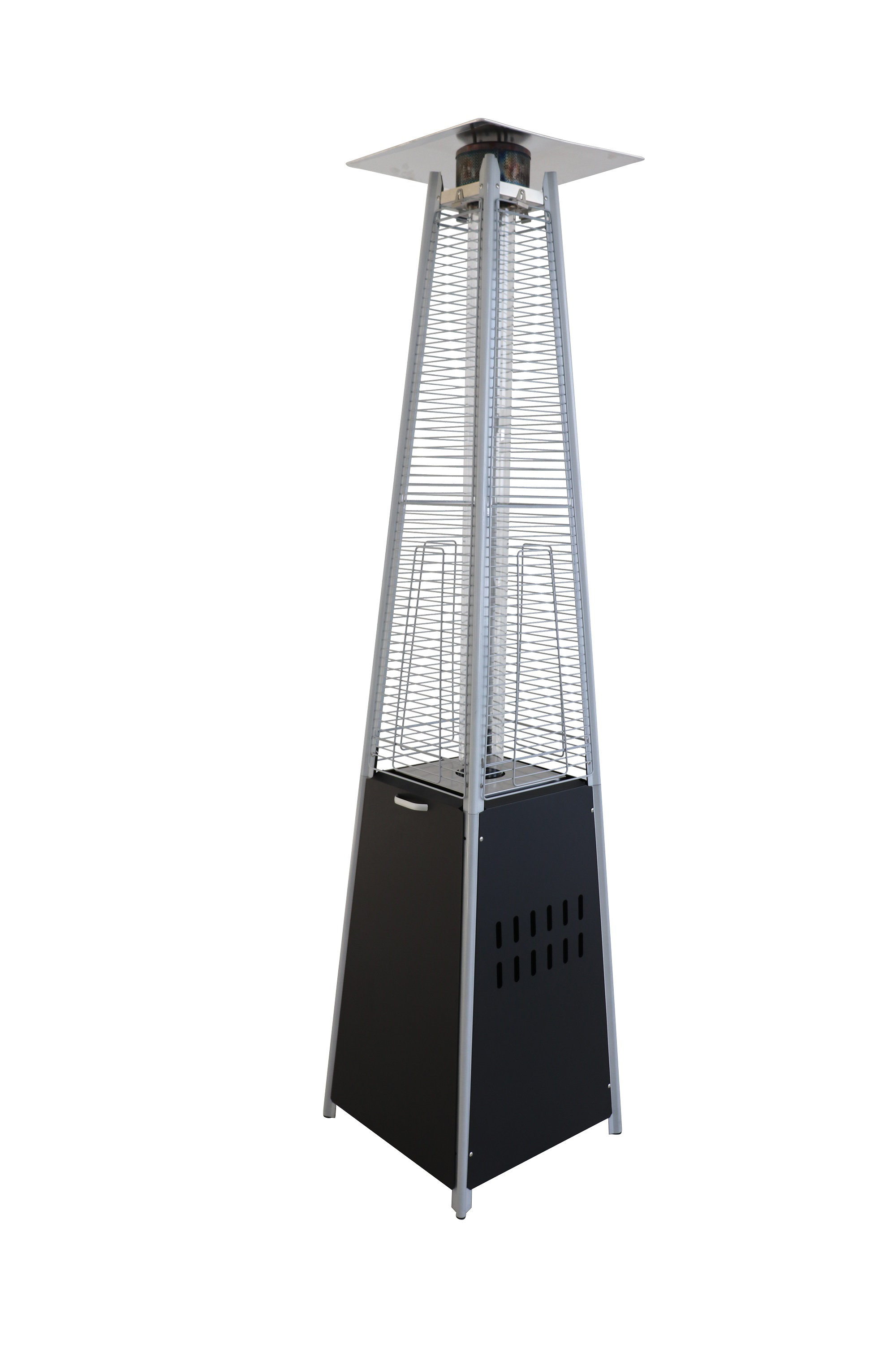 LivingSourceInternational Pyramid Mocha Commercial Grade Standing Propane Patio Heater & Reviews
