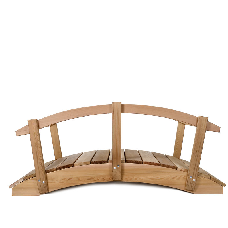 Western Red Cedar Garden Bridge