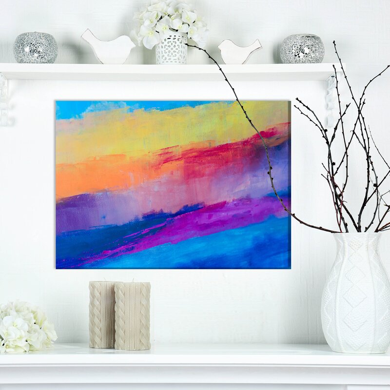 Wrapped Canvas Graphic Art - Contemporary Colorful Wall Decorations