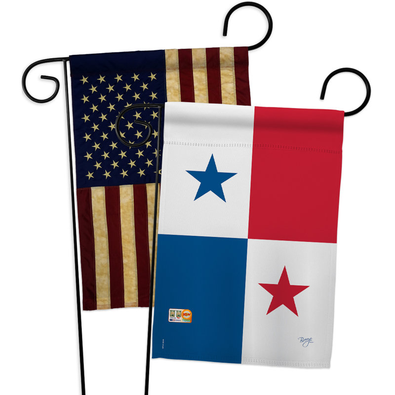 Breeze Decor Panama Impressions Decorative 2 Sided Polyester 19 X 13 In 2 Piece Garden Flag Set Wayfair