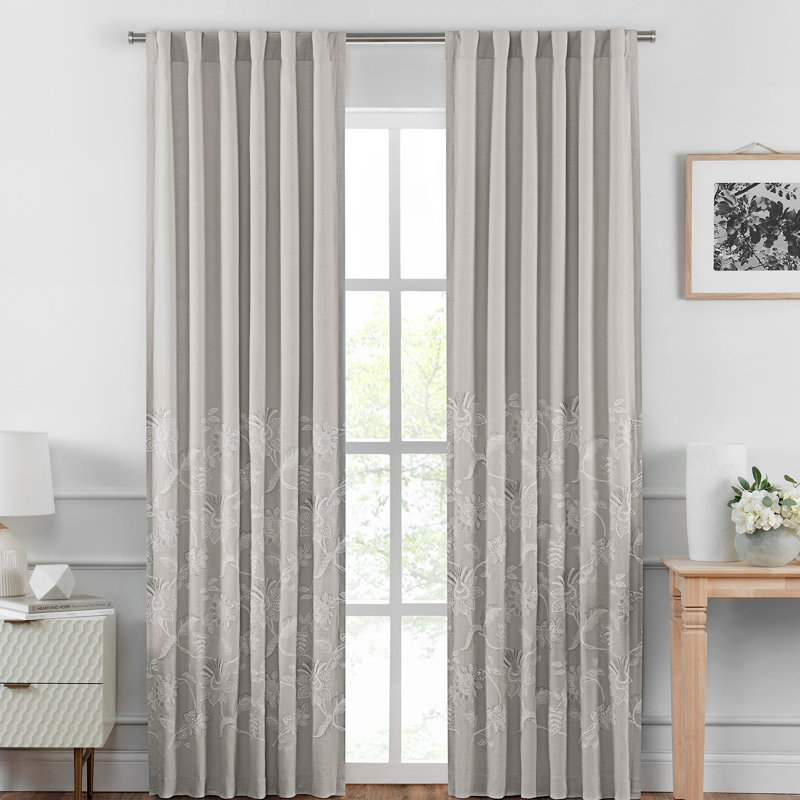 Croscill Penelope Back Tab Flower Curtains Drapes Wayfair
