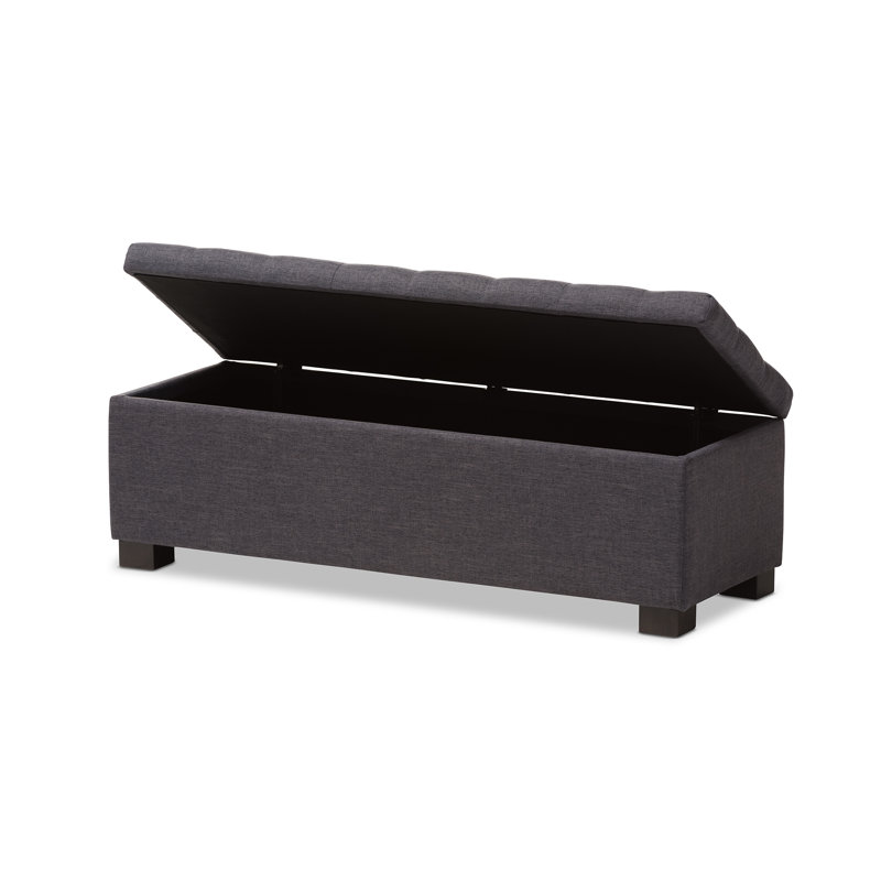 Latitude Run Kareem Upholstered Storage Bench Reviews Wayfair