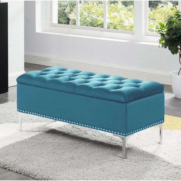 Light blue storage bench Clearance