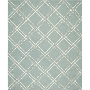 Dhurries Light Blue/Ivory Area Rug