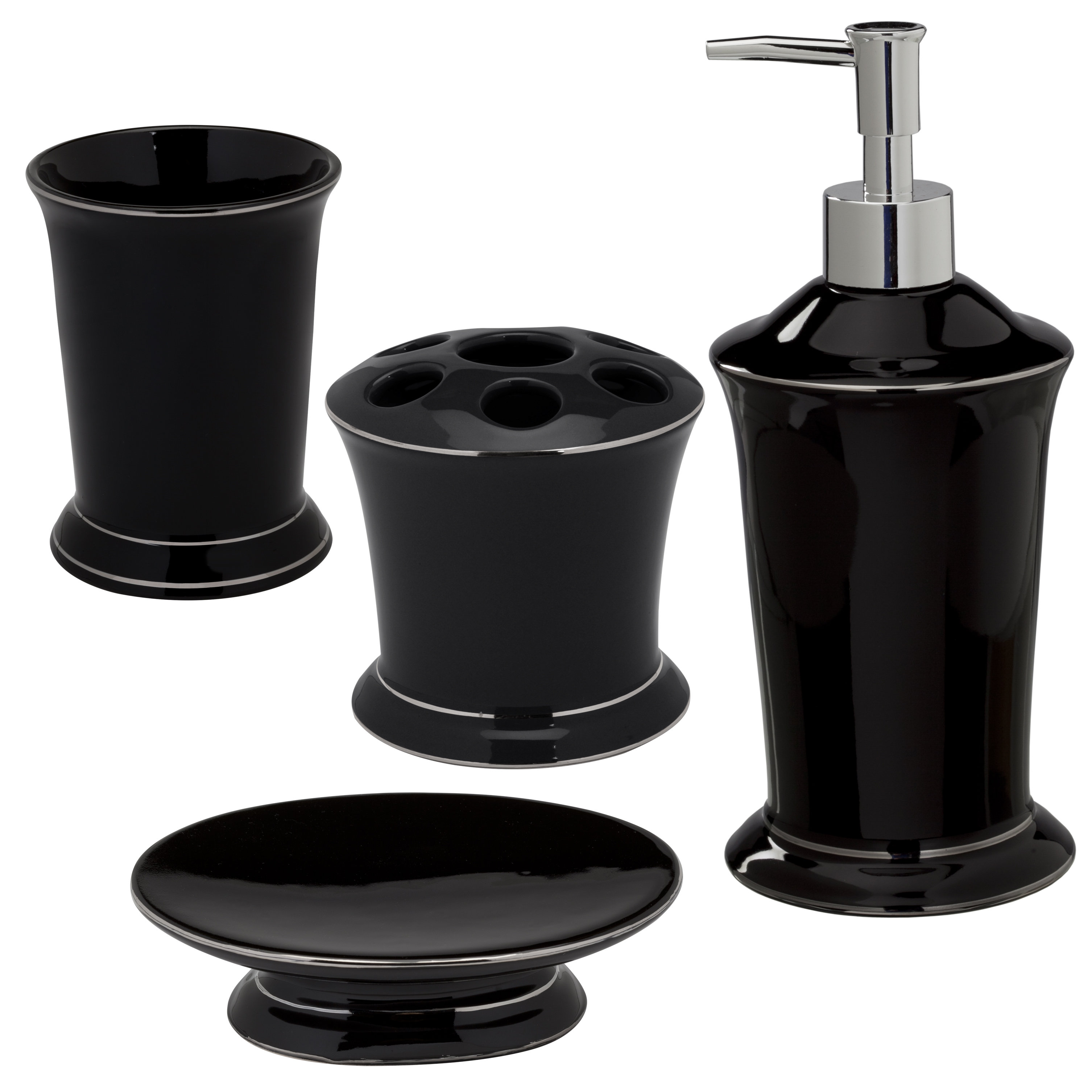 House Of Hampton Wysocki 4 Piece Bathroom Accessory Set Reviews Wayfair