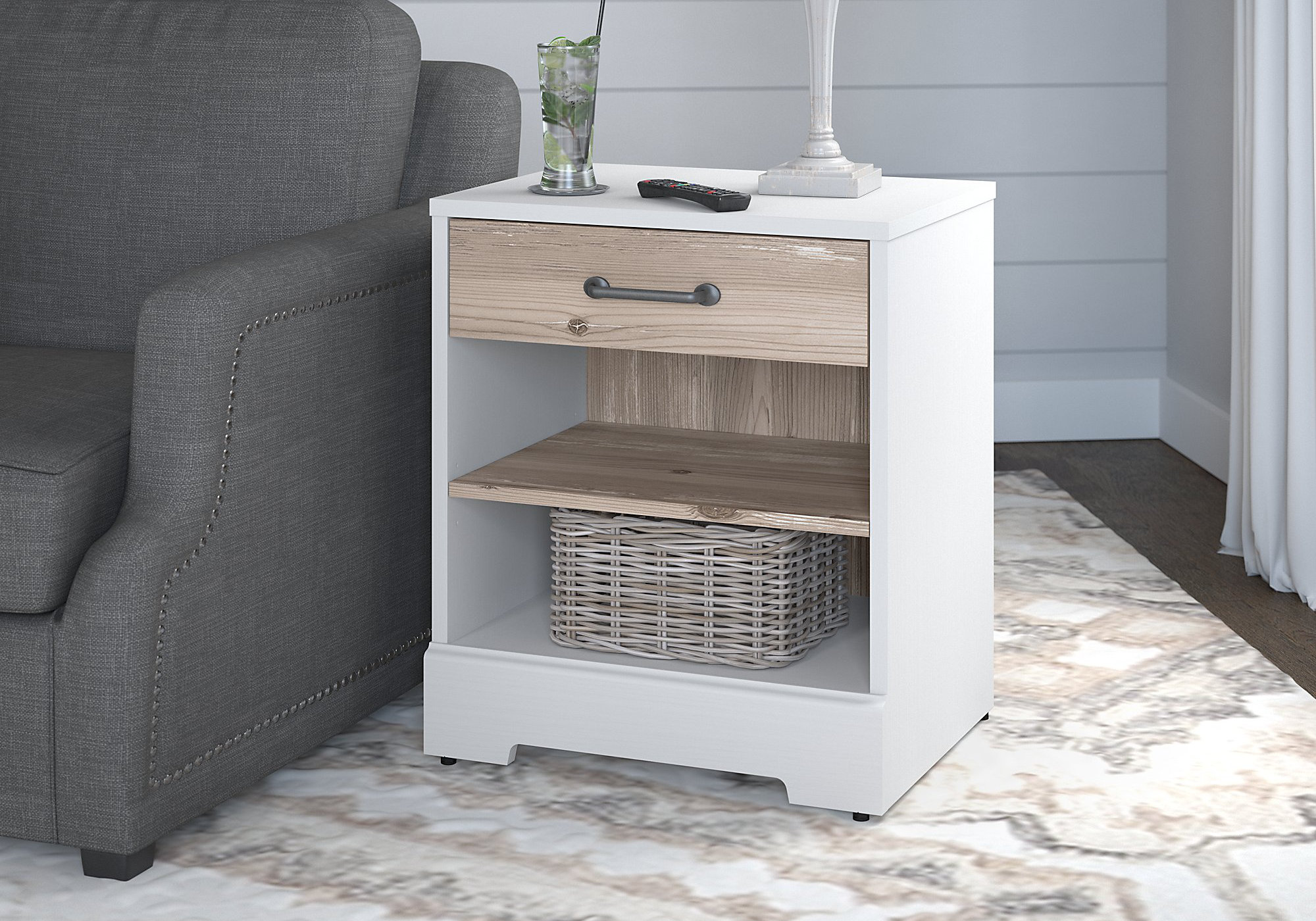 Kathy Ireland Home By Bush Furniture River Brook End Table With