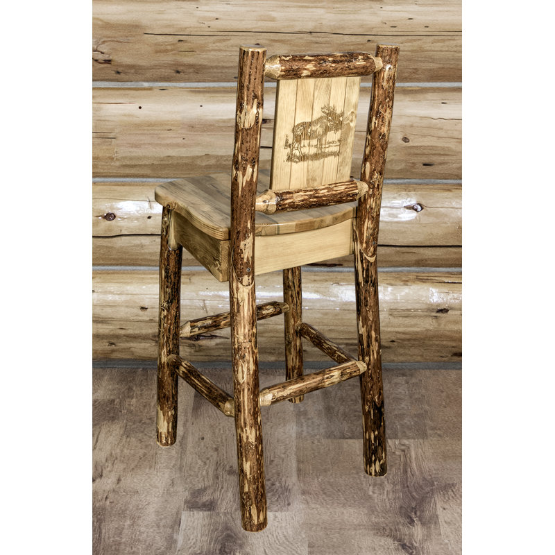 Loon Peak Tustin Solid Wood 30 Bar Stool Wayfair