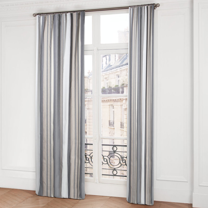 Madura Acapulco Striped Semi Sheer Pinch Pleat Single Curtain Panel Wayfair