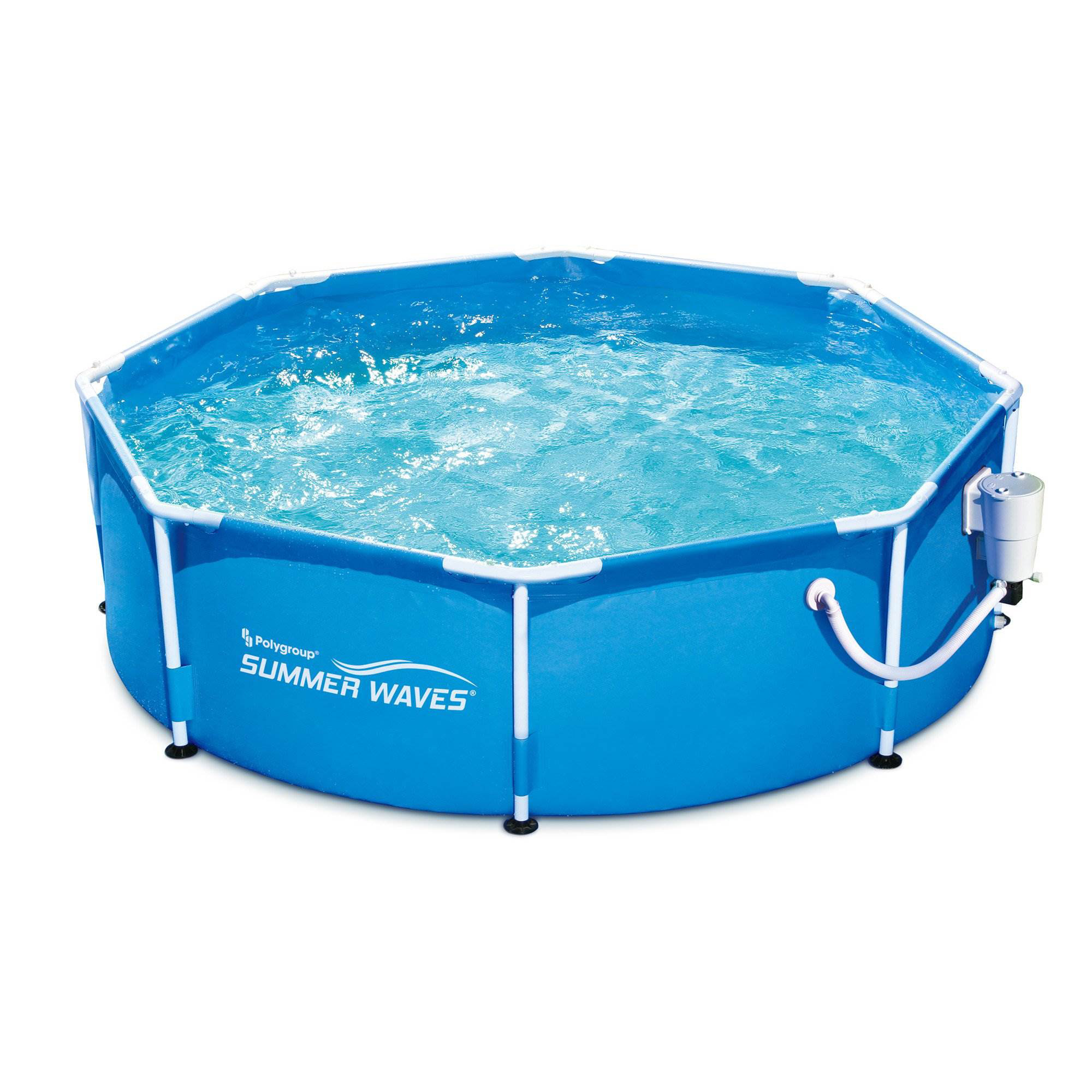 summer waves 2.5 ft above ground inflatable swimming pool with pump