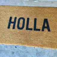 Reed Wilson Design Holla 30 In X 18 In Outdoor Door Mat