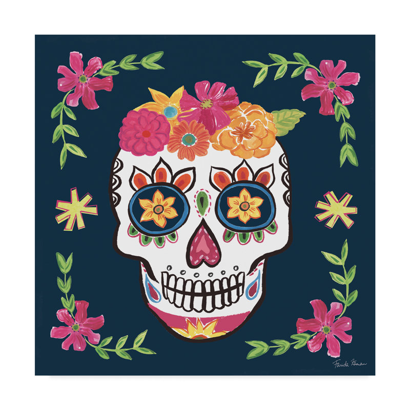 Bungalow Rose Day Of The Dead Ii Acrylic Painting Print On