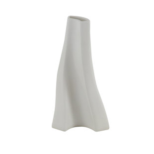 Modern Ceramic White Vases Allmodern Quickview