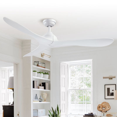 Garuda 56'' 3 - Blade Propeller Ceiling Fan with Remote Control without Lights