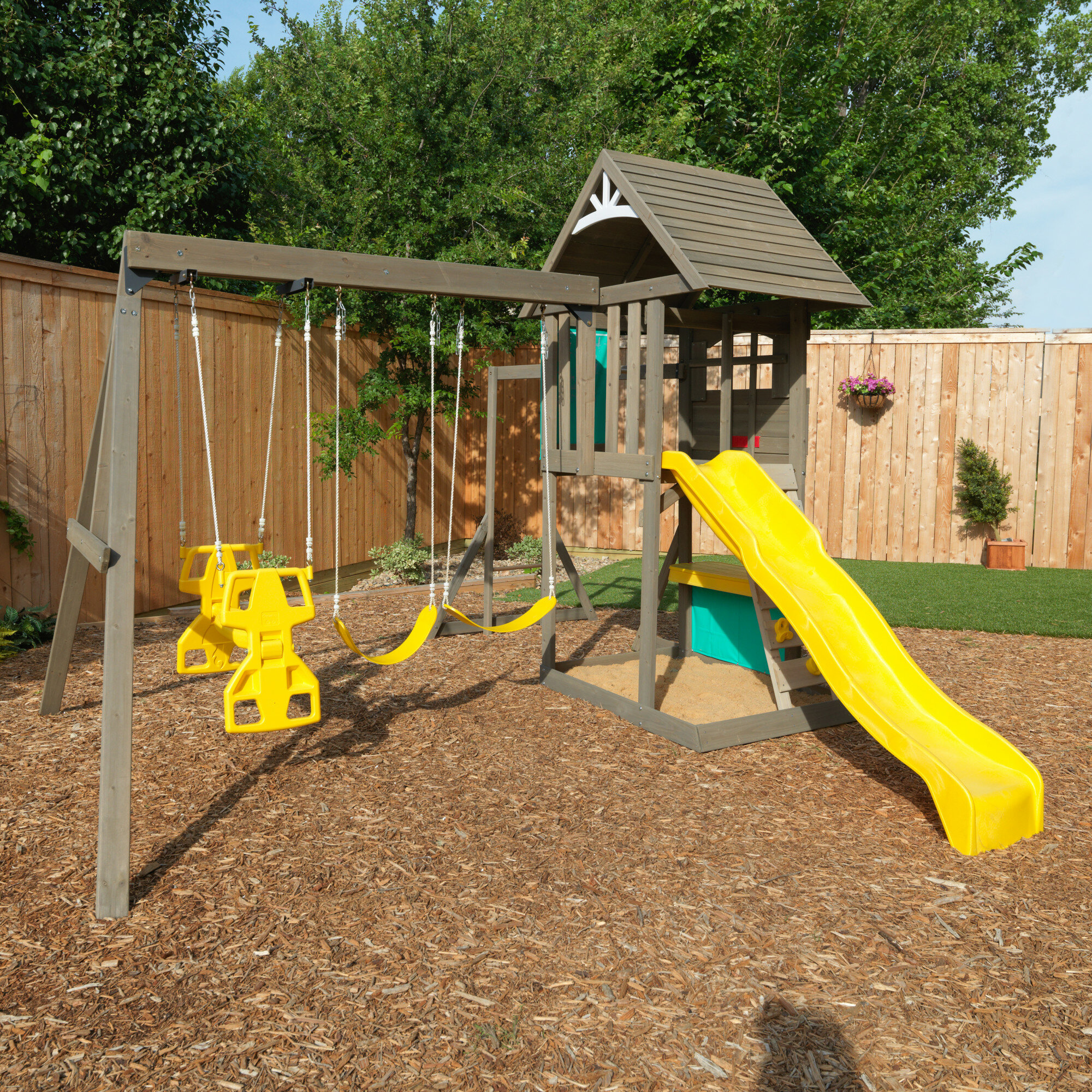 kidkraft hampton swing set