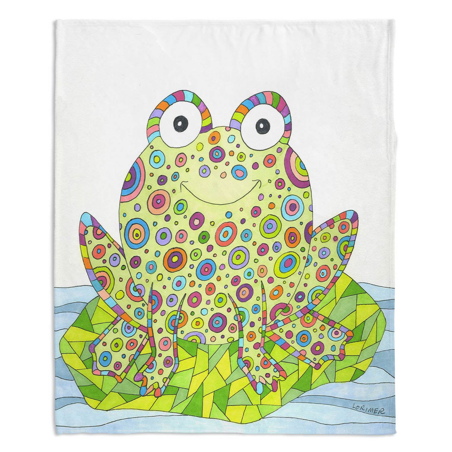 Latitude Run Amalric The Cheerful Frog Throw Wayfair Latitude Run Amalric The Cheerful Frog Throw Wayfair