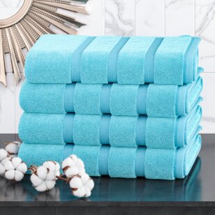 Nella Milan 100% Egyptian Combed Cotton 4 Pack Towels Soft Guest Towel 600GSM 