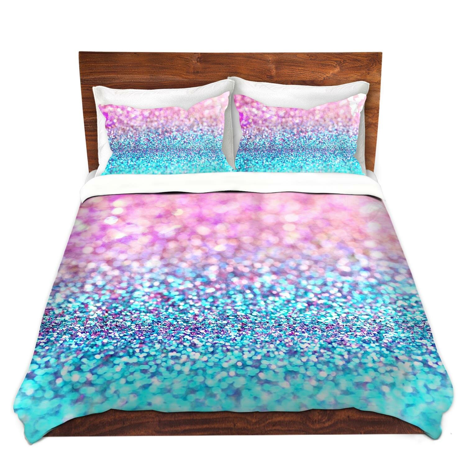 East Urban Home Pastel Glitter Duvet Cover Set Wayfair