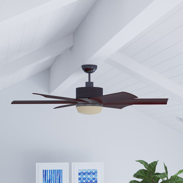 Longshore Tides 60 Ayleen 6 Blade Ceiling Fan With Remote Light