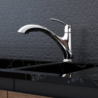 Keeney Manufacturing Company Pull Out Single Handle Kitchen Faucet