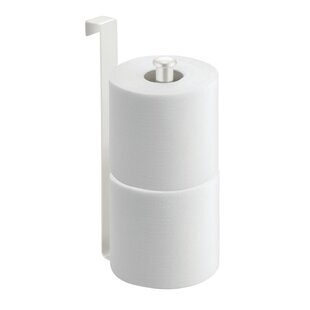 solid white koziol TOQ Toilet Paper Holder 