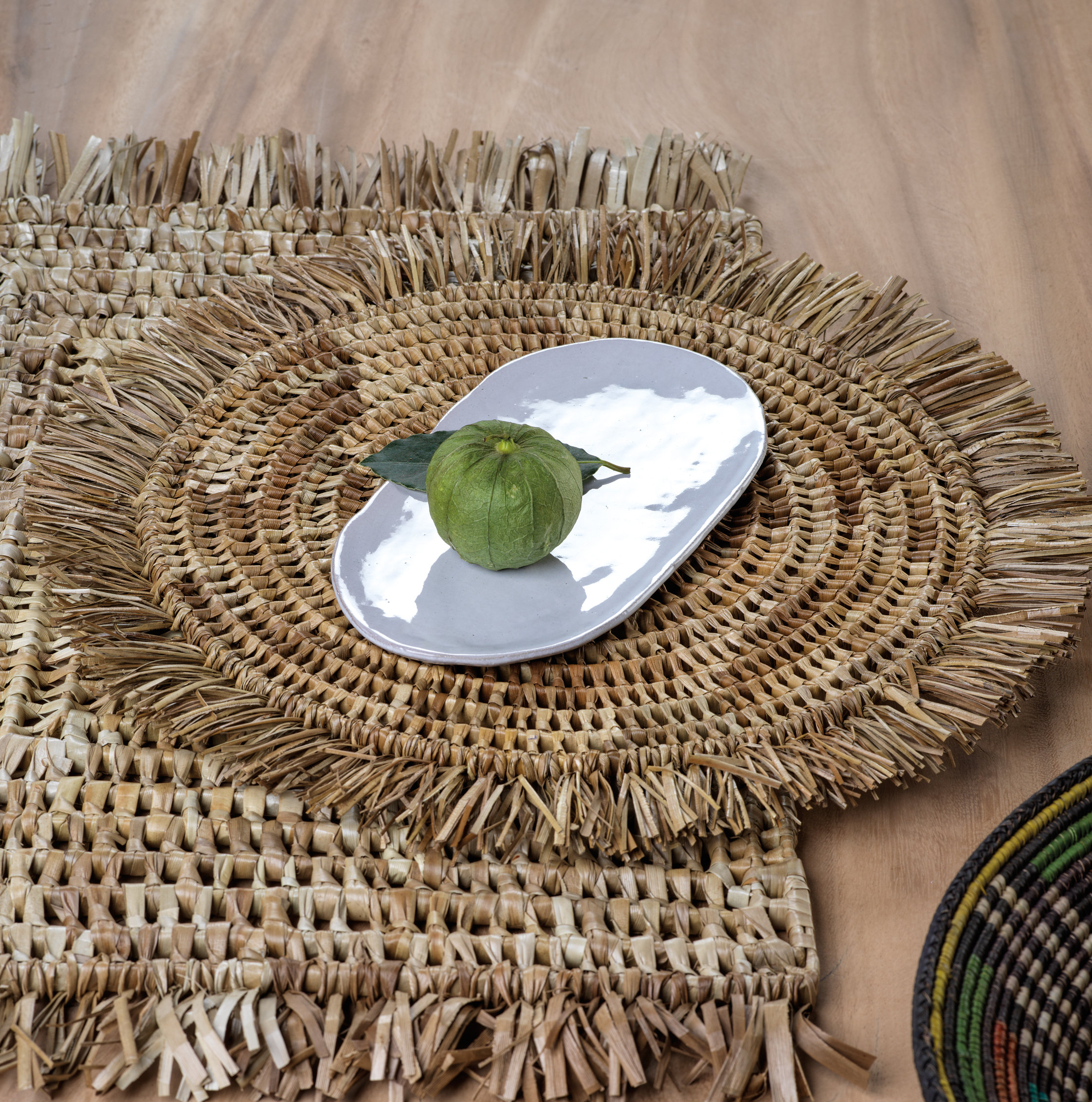 Bayou Breeze Abshire Pandan Leaf Round Placemat Wayfair