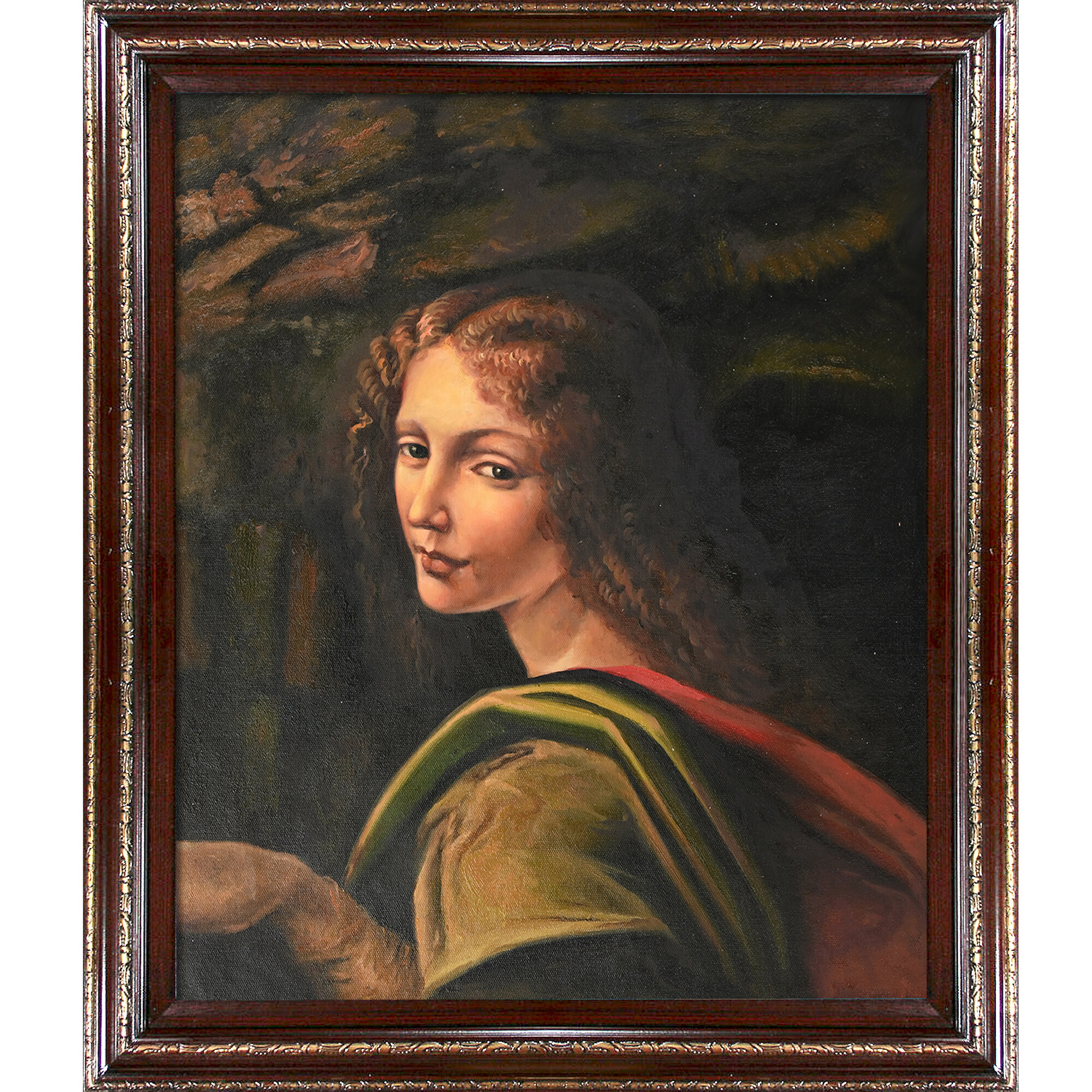 the virgin of the rocks by leonardo da vinci picture frame painting on canvas