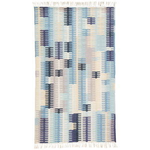 Afton Flat Woven Blue Indoor/Outdoor Area Rug