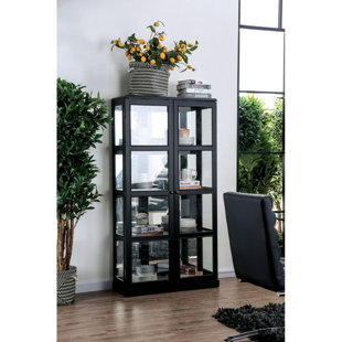 Go to store & view more images Leddy Transitional Wooden Curio Cabinet by Charlton Home