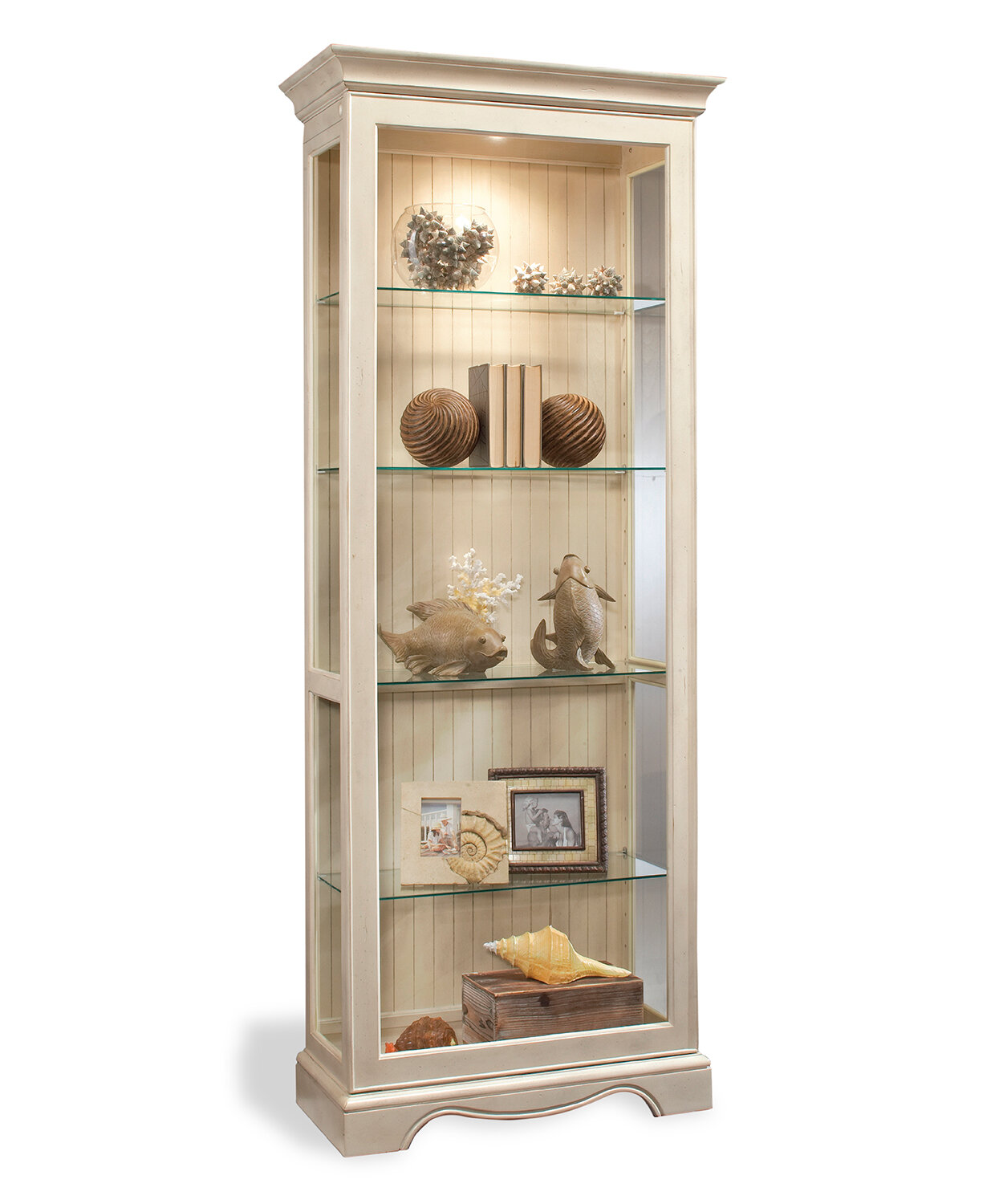 Darby Home Co Shelia Lighted Curio Cabinet Reviews Wayfair