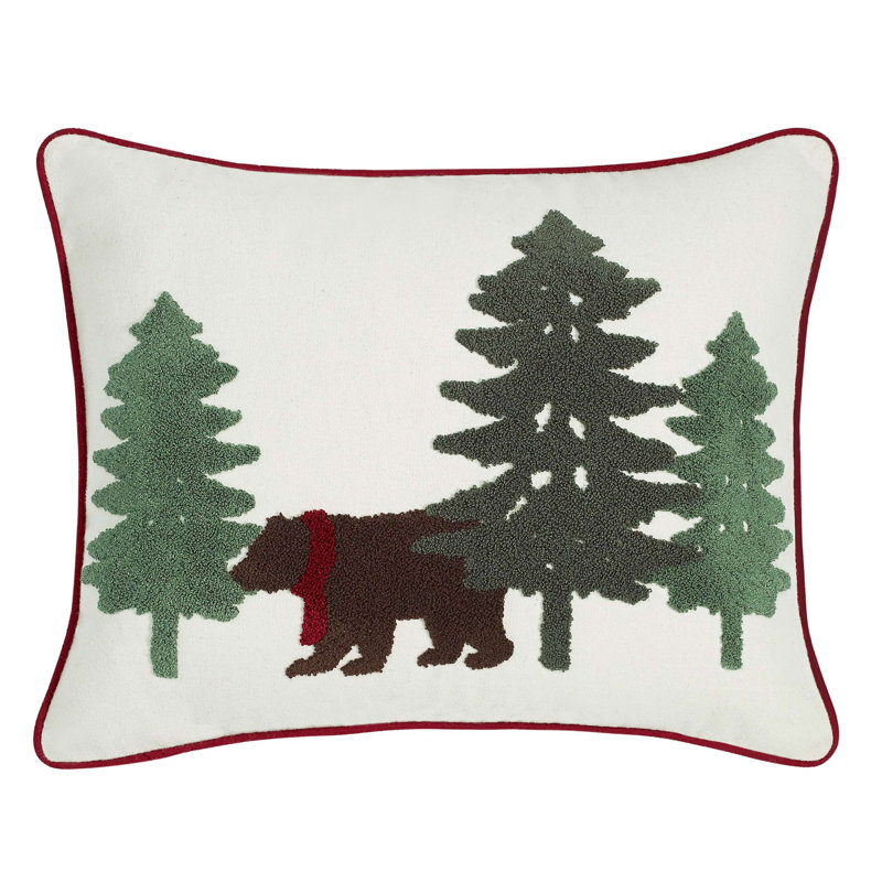 Eddie Bauer Bear Scene Indoor Outdoor Throw Pillow Reviews Wayfair