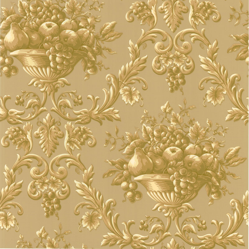 Fleur De Lis Living Delmar Orchard Ogee 27 L X 27 W Wallpaper Roll Wayfair Fleur de lis in black and gold. wayfair