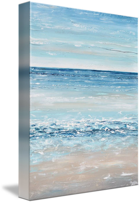 Highland Dunes Life S A Beach Acrylic Painting Print On Wrapped Canvas Wayfair