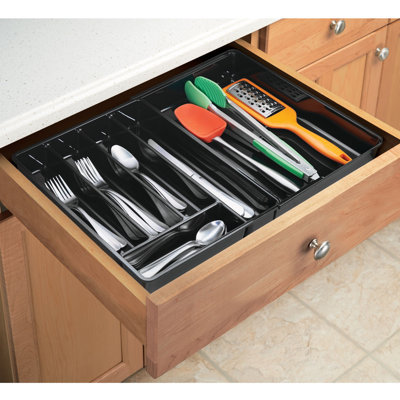 Rebrilliant Eita Adjustable Flatware & Kitchen Utensils Drawer Organizer & Reviews | Wayfair