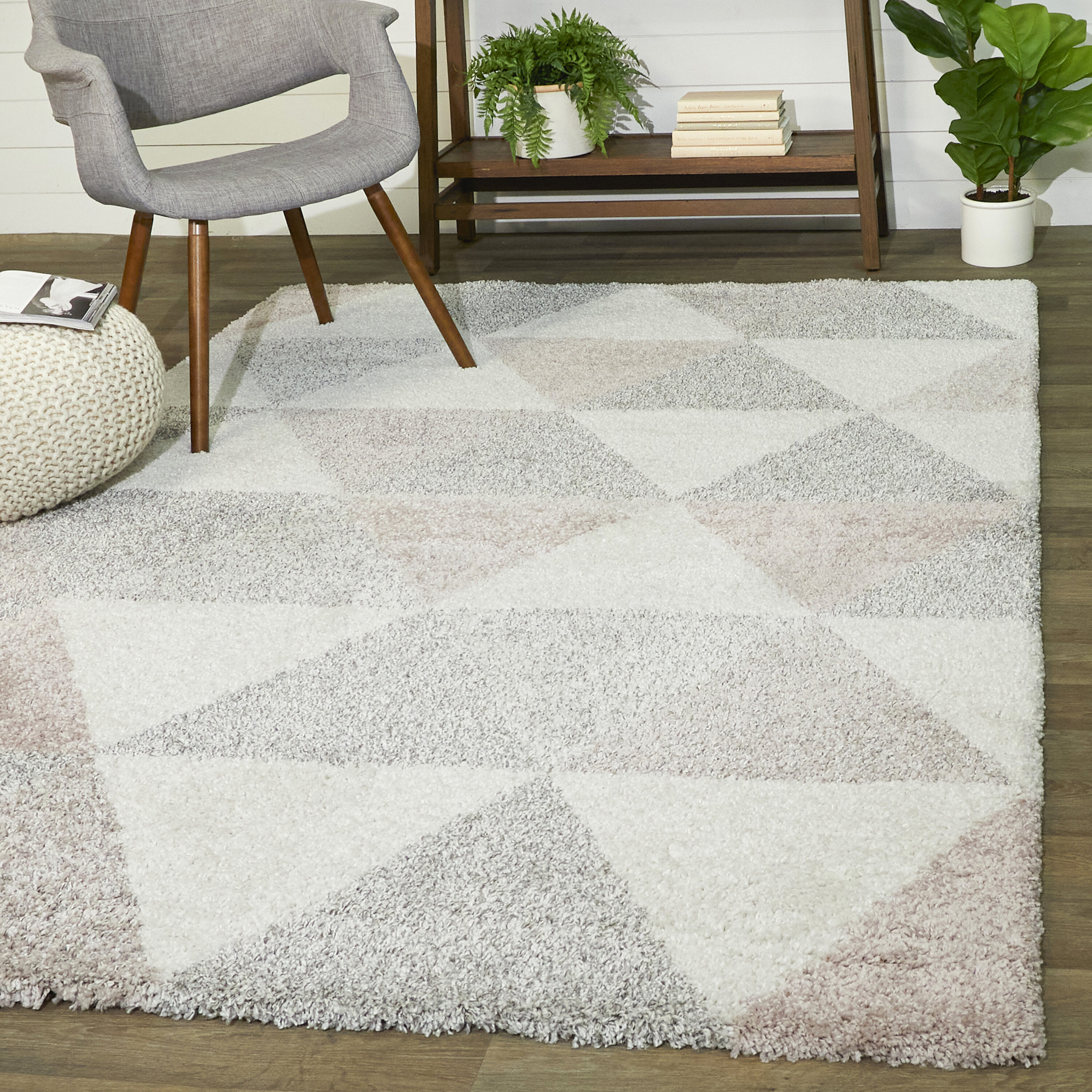 New Natural Rug for Living Room Geometric Retro Square Modern Beige Area Rugs UK 