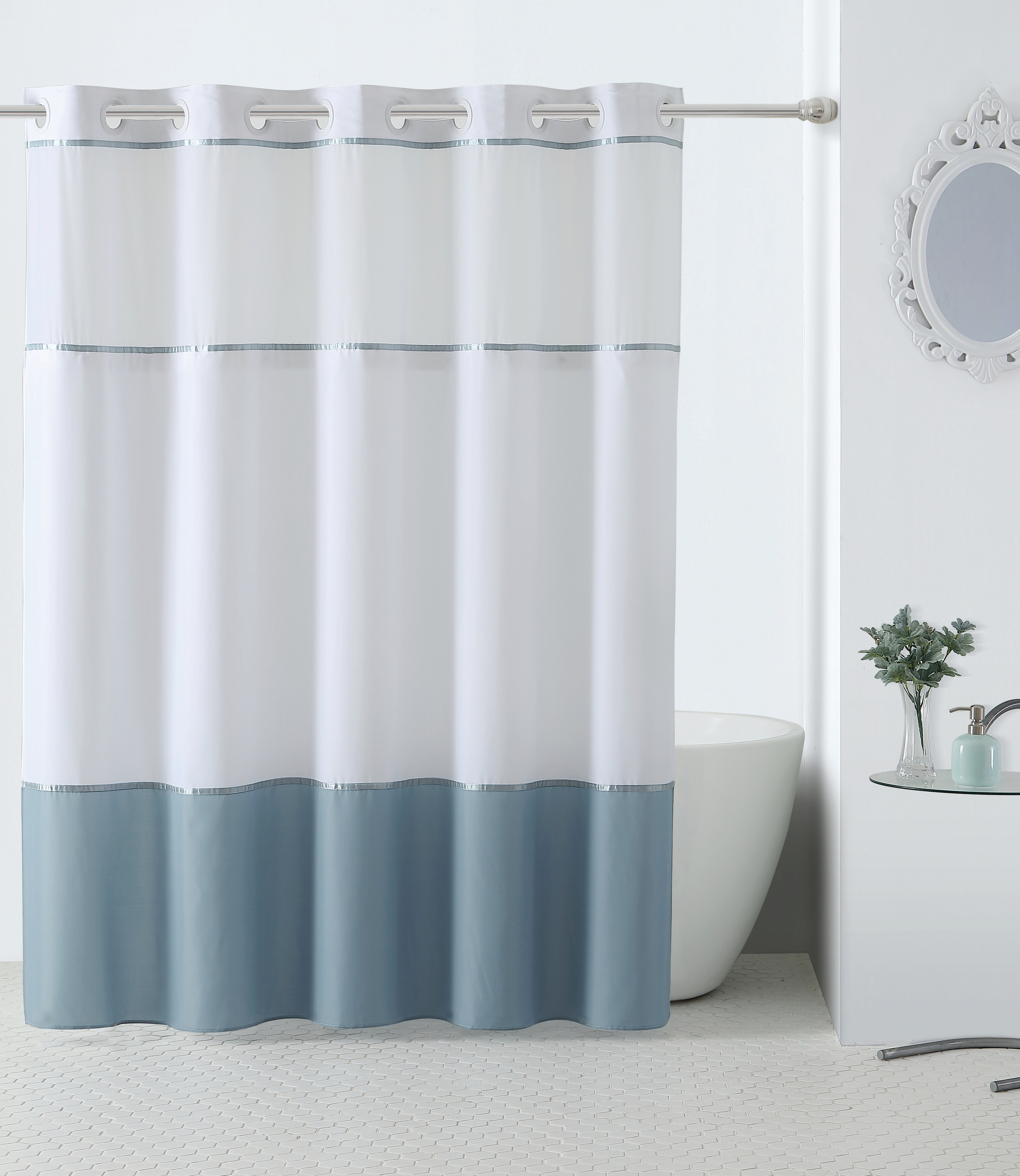 Hookless Windstar Shower Curtain With Peva Liner Reviews Wayfair