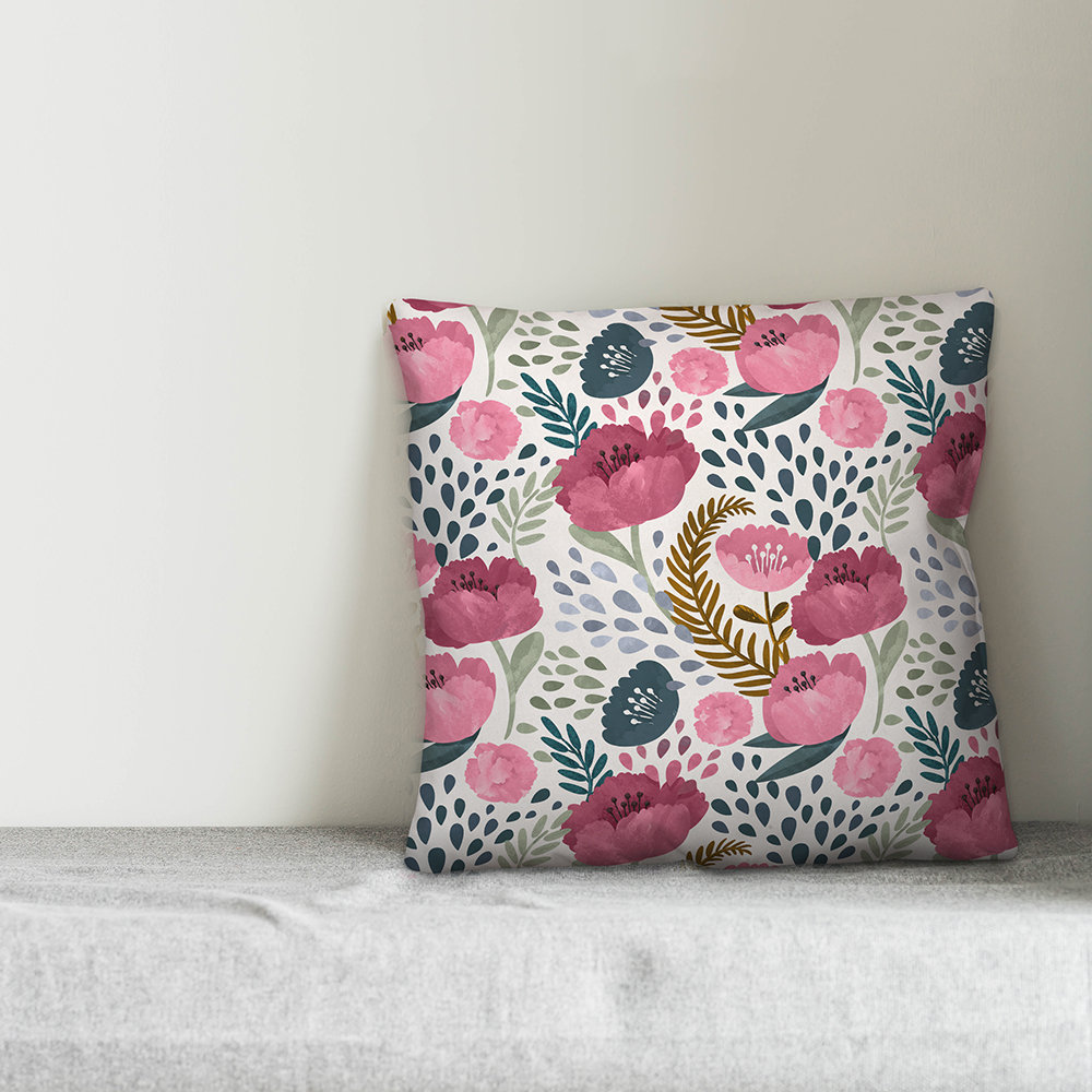 pink fall pillows