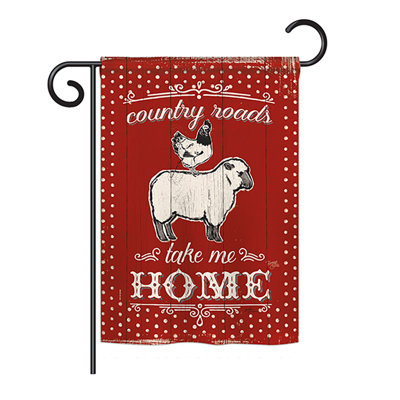 Breeze Decor Country Friends Nature Everyday Farm Animals Impressions 2-Sided Polyester 1'09 x 1'54 ft. Garden Flag