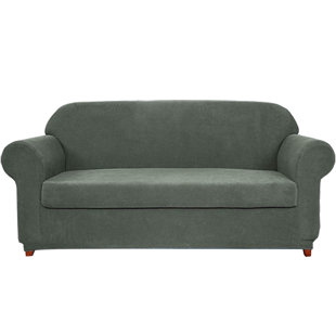 Plaid Stretch Box Cushion Sofa Slipcover Plaid Stretch Box Cushion Sofa Slipcover
