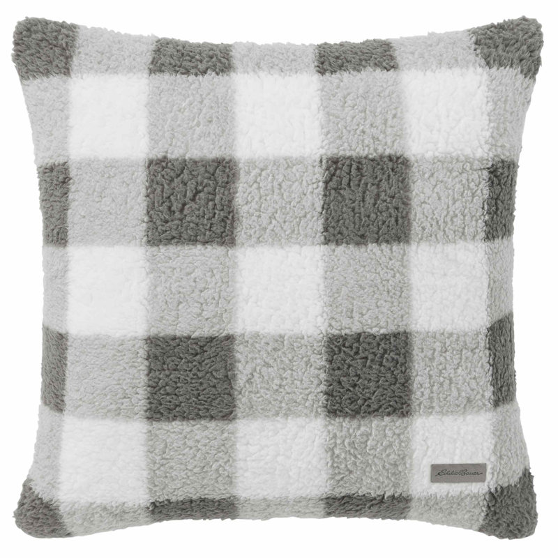 Snowfield Sherpa Throw Pillow - Come discover Christmas Decorating Plaids Buffalo Checks & American Country Style! #hellolovelystudio #farmhousechristmas #christmasdecor #plaid #buffalochecks #countrychristmas