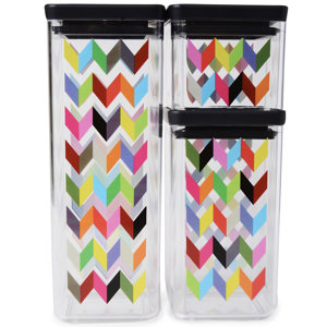 Ziggy Airtight Food Storage 3 Piece Kitchen Canister Set