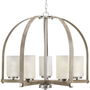Go to store & view more images Andrade 5-Light Shaded Chandelier by Gracie Oaks