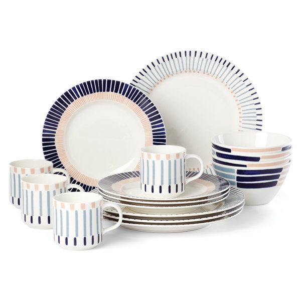 Kate Spade New York Brook Lane 16 Piece Dinnerware Set Service For 4 Wayfair
